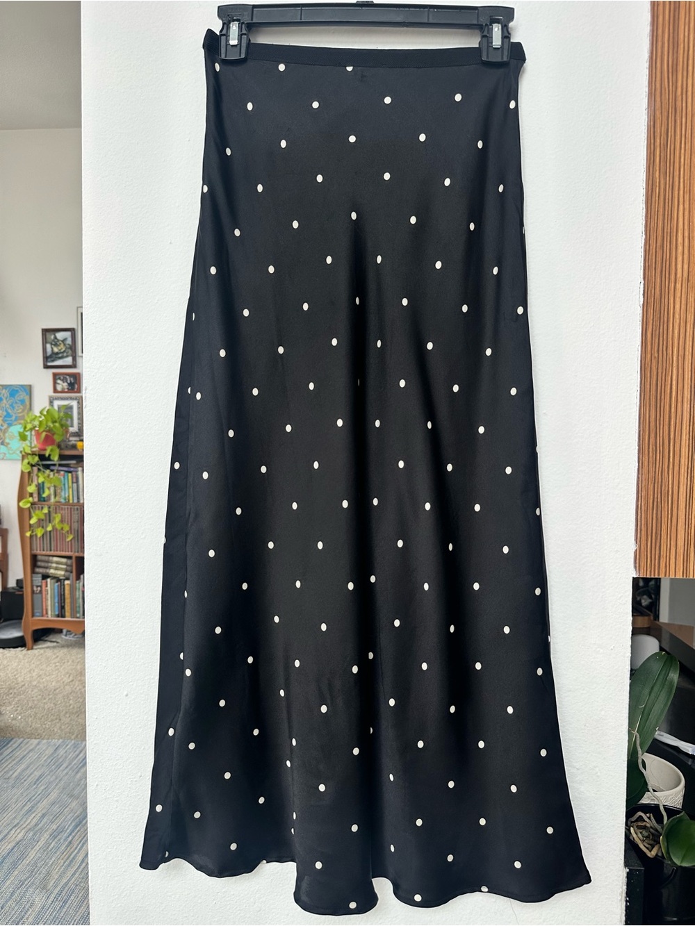 Anine Bing like Black Polka Dot A-Line Skirt